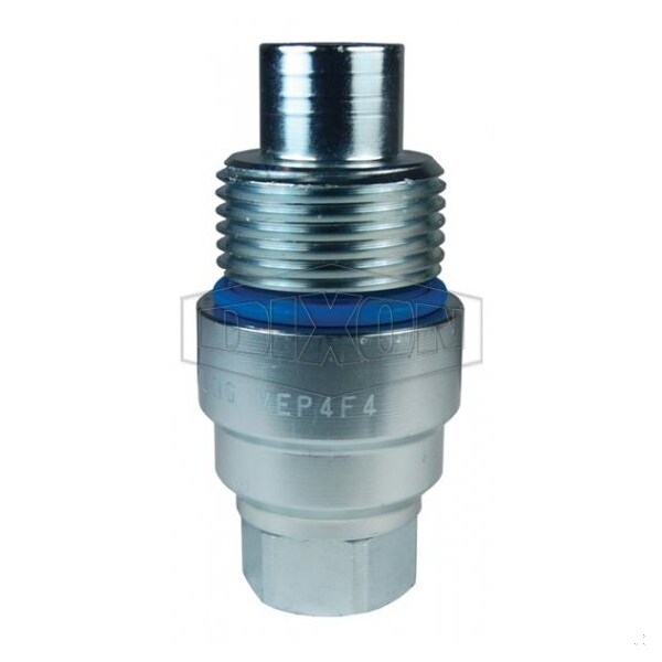 DQC VEP Female Plug, 1/2-14 Nominal, Female BSPP, Steel, Domestic